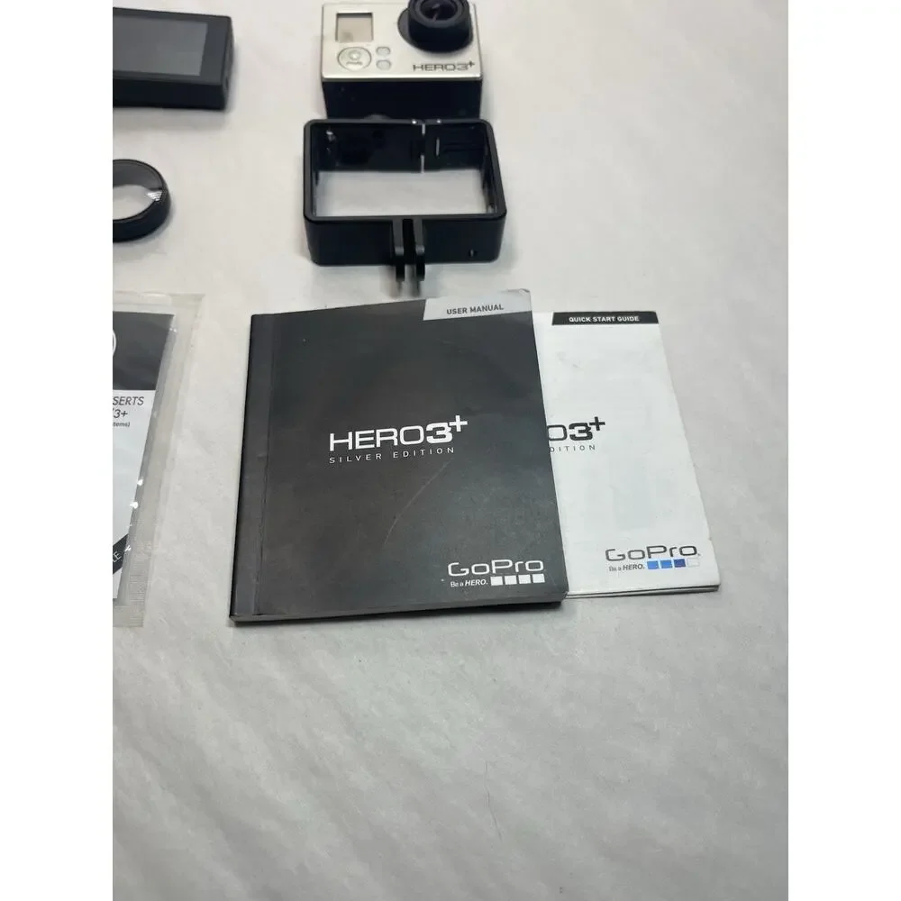 GoPro HERO3+ Silver Edition Action Camera Bundle w/ 3 Batteries